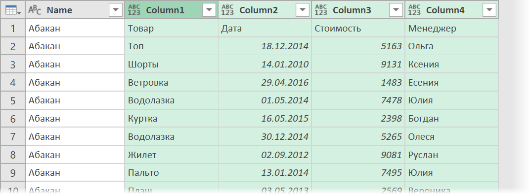 Collecting data from all sheets of the book into one table