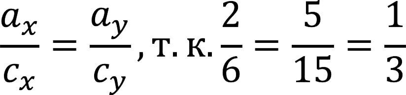 Collinear vectors