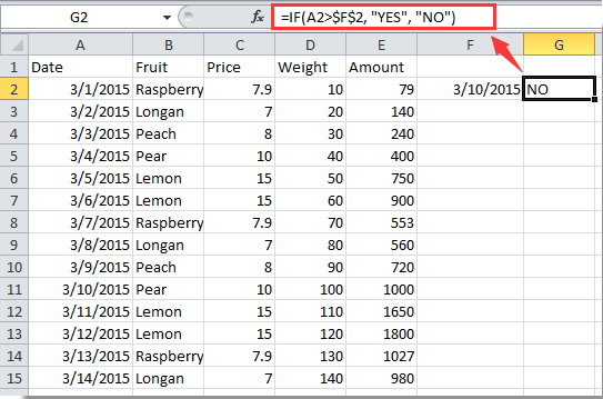 Primerjava datumov v Excelu