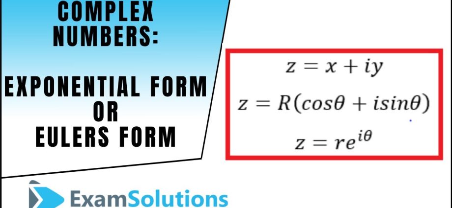 Complex number notation forms: trigonometric, exponential