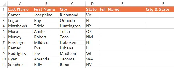 CONCATENATE function in Excel - usage guide with examples