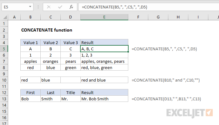  CONCATENATE 