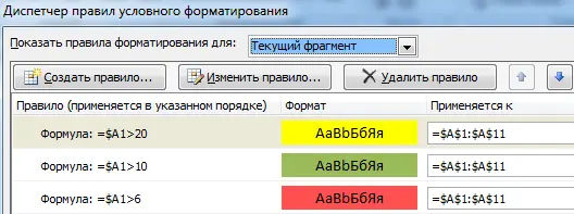 Conditional formatting in Excel - in detail with examples