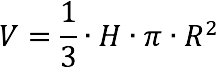 Cone Volume Calculator