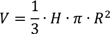 Cone Volume Calculator