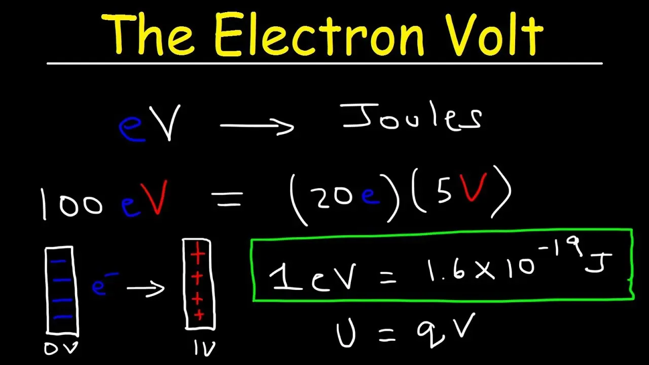 Convert electronvolt (eV) to volts (V)