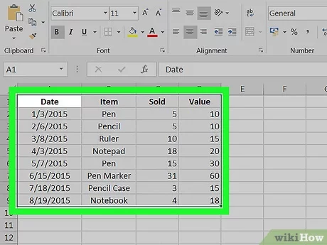 Convert Excel spreadsheet to Word document