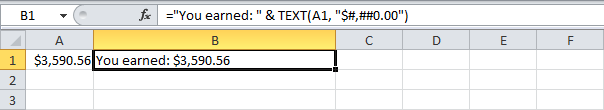 Convert numbers to text in Excel