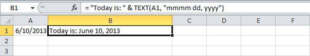 Convert numbers to text in Excel