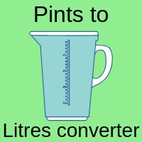 Convert pints to liters (l)