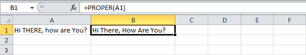 Convert text to lower and upper case in Excel