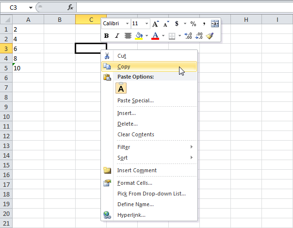 Convert text to numbers in Excel