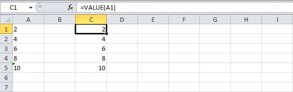 Convert text to numbers in Excel