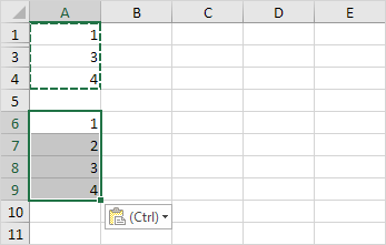 Copy only visible cells