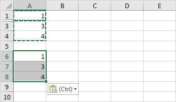 Copy only visible cells