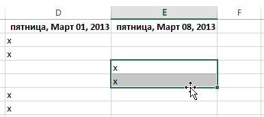 Copying, moving and deleting cells in Excel