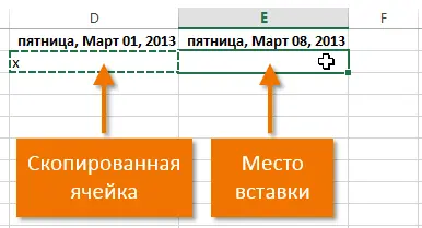 Copying, moving and deleting cells in Excel