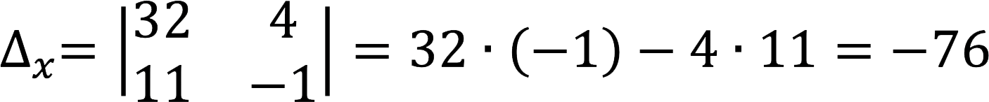 Cramers method for solving SLAE