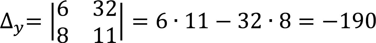 Cramers method for solving SLAE