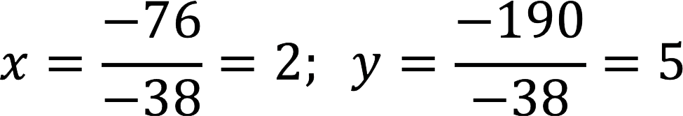 Cramers method for solving SLAE