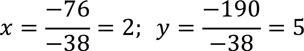 Cramers method for solving SLAE