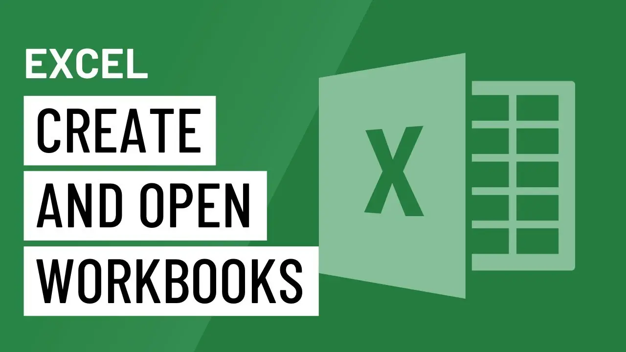 Create and open Excel workbooks