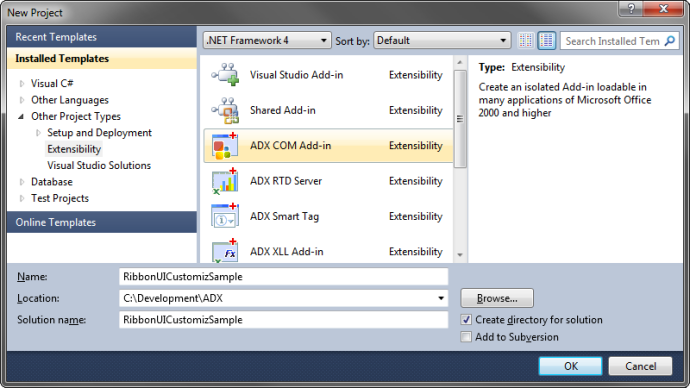 Creating a Custom Tab on the Menu Ribbon in Office 2010