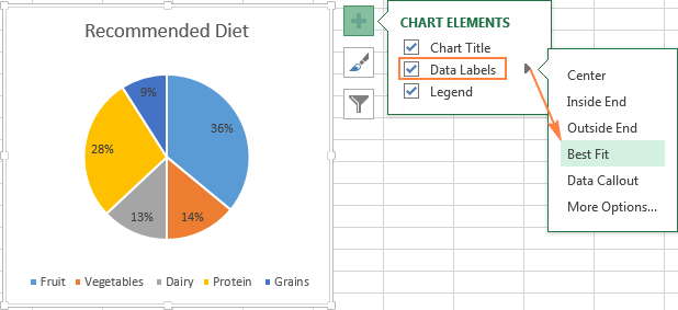 Creating a Pie Chart in Excel