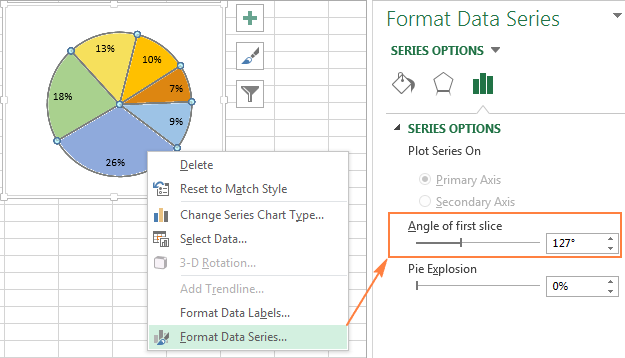 Creating a Pie Chart in Excel