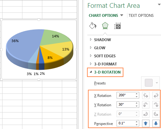 Creating a Pie Chart in Excel