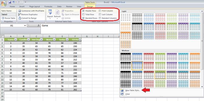 Creating and using tables in Microsoft Excel - Healthy Food Near Me