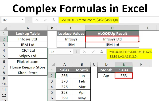 Creating complex formulas in Microsoft Excel