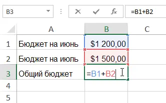 Creating Simple Formulas in Microsoft Excel