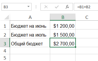 Creating Simple Formulas in Microsoft Excel