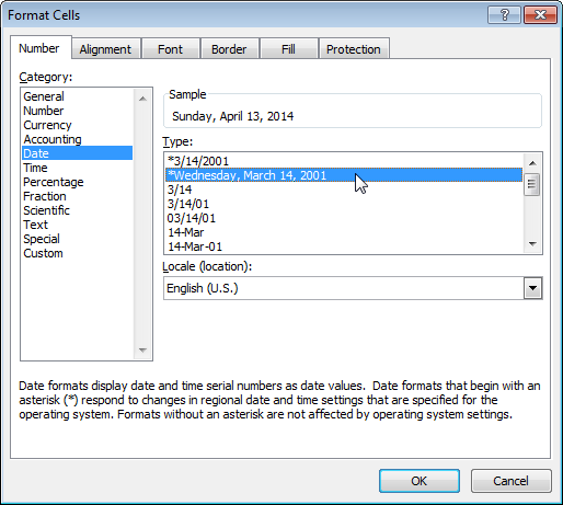 Custom number formats in Excel