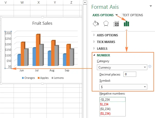 Customize charts in Excel: add title, axes, legend, data labels and more