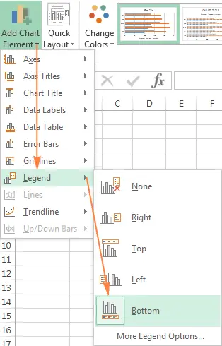 Customize charts in Excel: add title, axes, legend, data labels and more