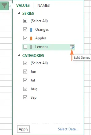 Customize charts in Excel: add title, axes, legend, data labels and more