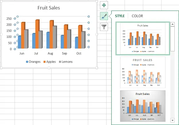 Customize charts in Excel: add title, axes, legend, data labels and more