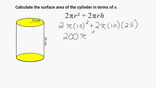 Cylinder Surface Area Calculator