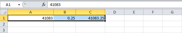 Date and time formats in Excel