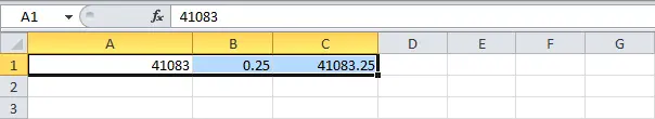 Date and time formats in Excel