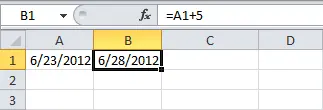Date and time functions in Excel