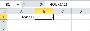 Date and time functions in Excel