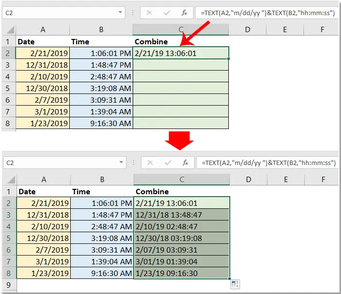 Date and time functions in Excel