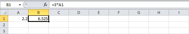 Decimals in Excel