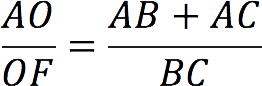 Definition and properties of the angle bisector of a triangle