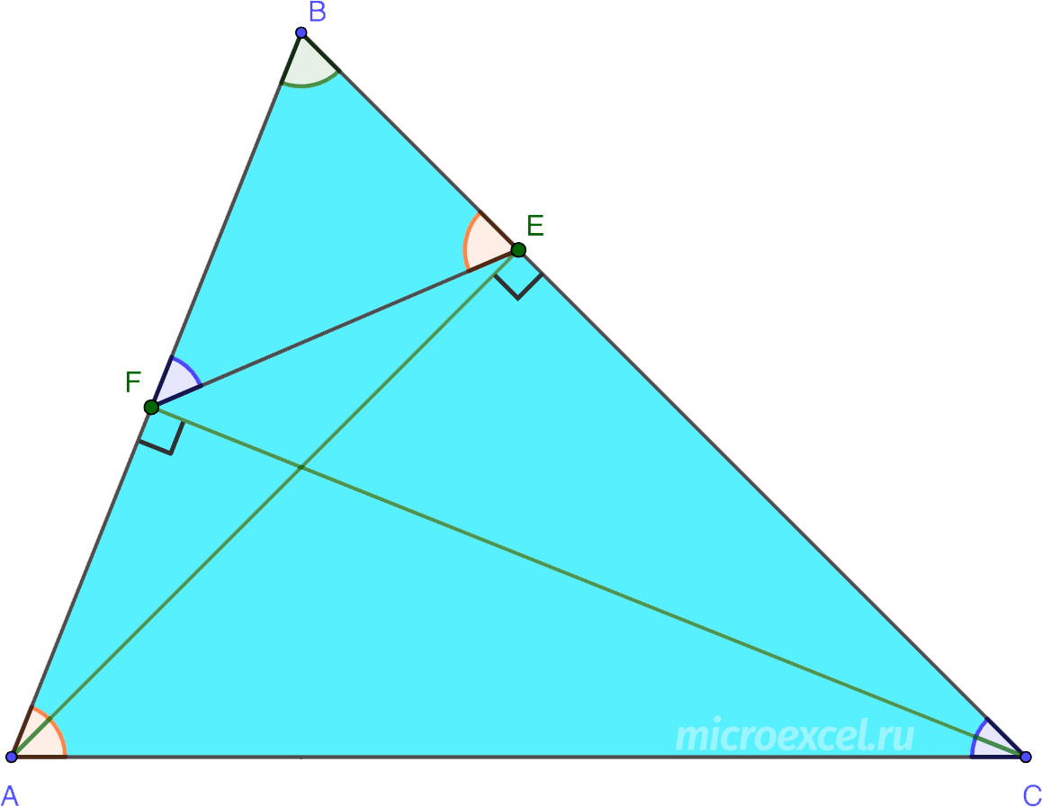 Definition and properties of the height of a triangle