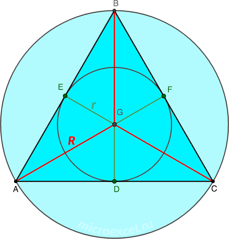 Circle triangle. Равносторонний треугольник вписанный в окружность. Центр вписанной окружности правильного треугольника. Ортоцентр треугольника и центр вписанной окружности. Центр вписанной и описанной окружности в треугольнике.