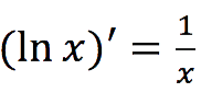 Derivatives of logarithms: formulas and examples